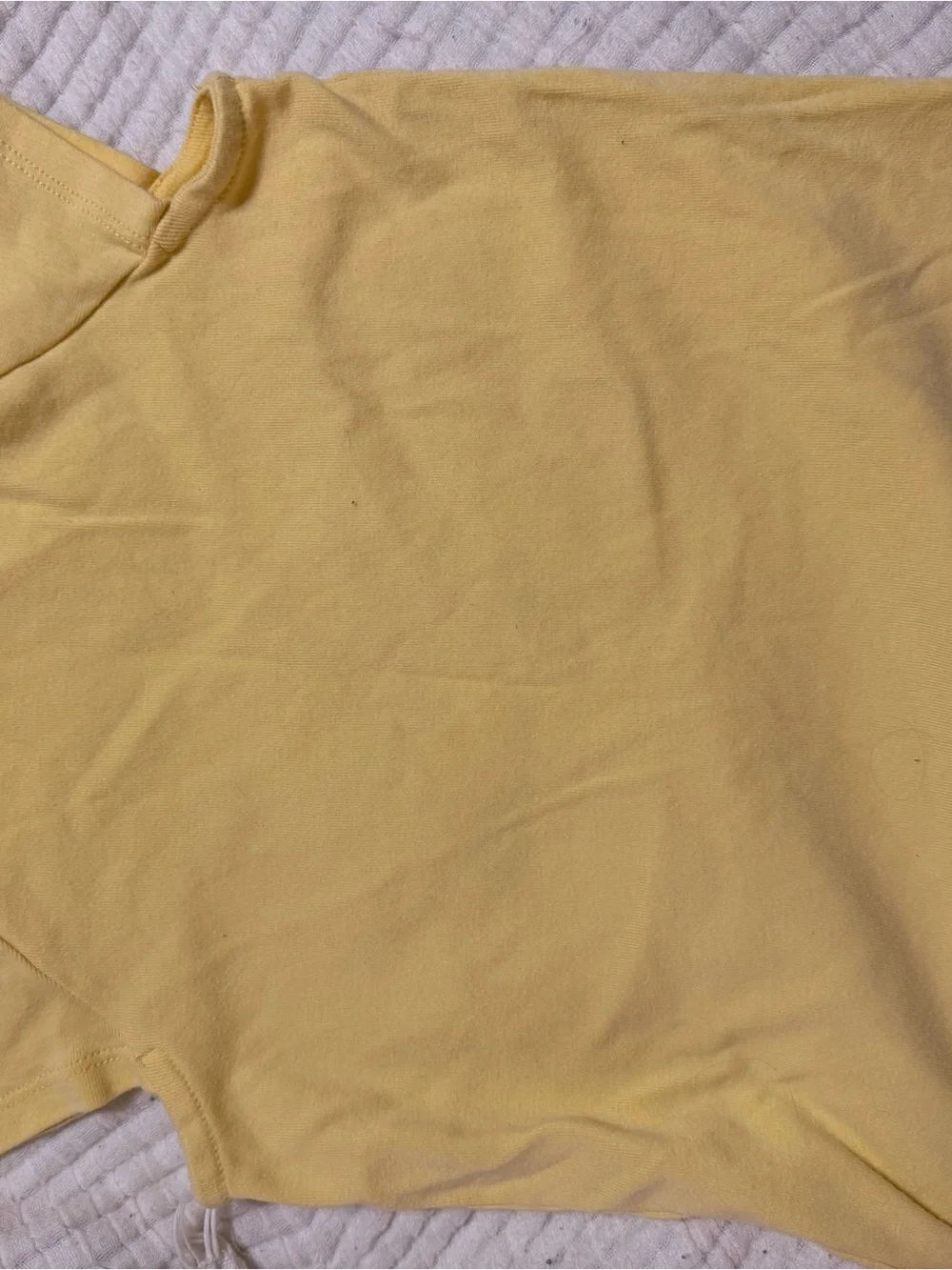 Gymboree Yellow Tee with Pink & Green Floral Patchwork